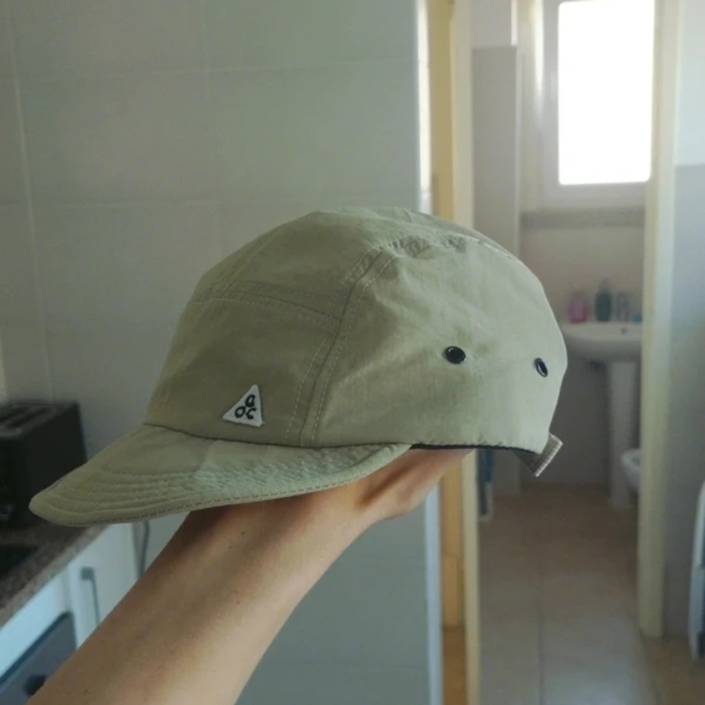 Light Khaki Outdoor Cap with Triangle Logo